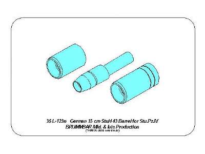 German 15cm StuH 43 Barrel for Stu.Pz. IV BRUMBAR middle/late - image 14