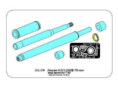 Russian U-5TS (2A20) 115mm tank barrel for T-62 - image 14