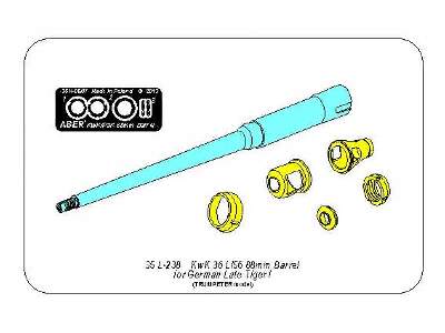 KwK36/L56 88mm barrel for German lateTiger I  - image 13