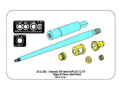 Barrel for 8,8cm Kw.K 43 L/71 gun used on Tiger B Henschel-Turm - image 12