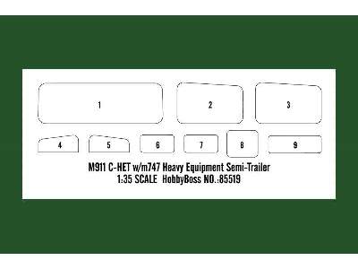 M911 C-HET w/m747 Heavy Equipment Semi-Trailer  - image 4