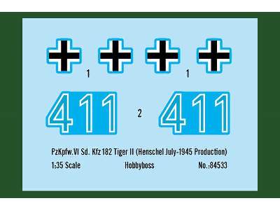 Pz.Kpfw.VI Sd.Kfz.182 Tiger II Henschel July-1945 Production - image 3