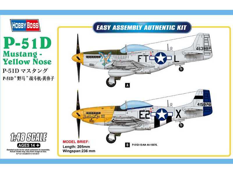 P-51D Mustang - Yellow Nose - image 1 P-51D Mustang - Yellow Nose - image 1