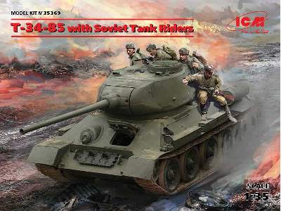 T-34-85 with Soviet Tank Riders - image 1