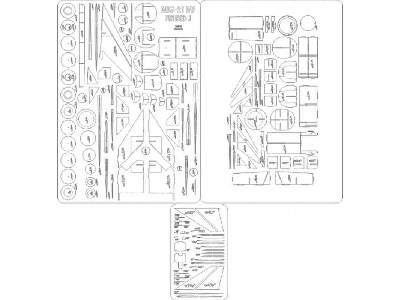 Mig-21 Mf Fishbed J Zestaw Laserowy -szkielet - image 1