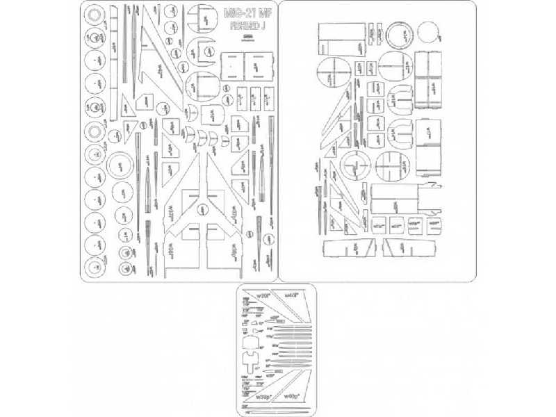 Mig-21 Mf Fishbed J Zestaw Laserowy -szkielet - image 1