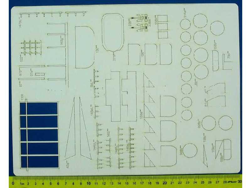 USS Yorktown - Zestaw Akcesoriów-wręgi-szkielet - image 1