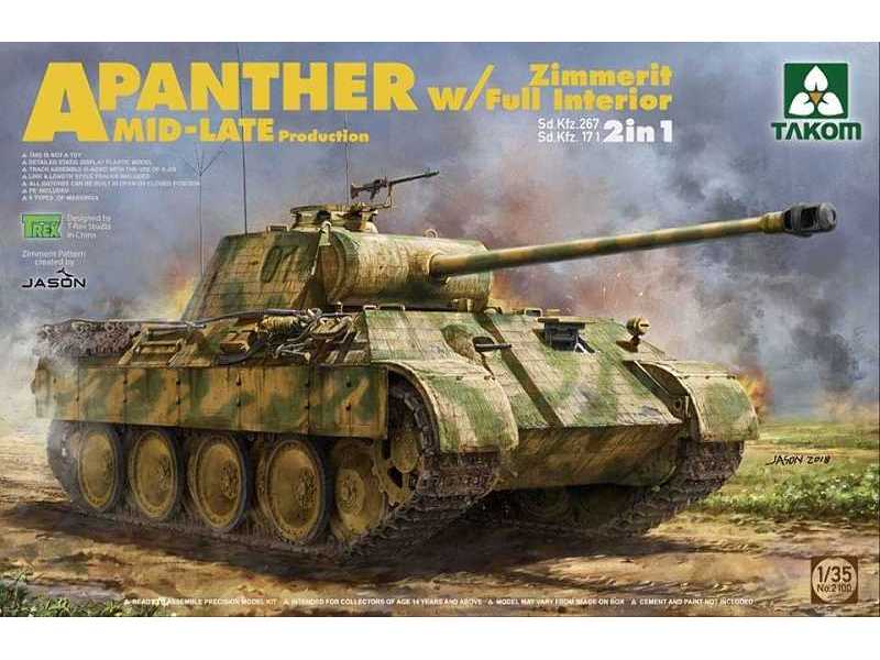 Panther A Zimmerit w/Full Interior MID-Late production - image 1