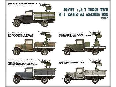 Soviet 1,5 t. Truck W/ M-4 Maxim AA Machine Gun - image 43