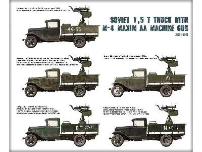 Soviet 1,5 t. Truck W/ M-4 Maxim AA Machine Gun - image 44