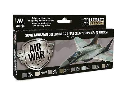 Model Air Color Set Soviet / Russian MiG-29 Fulcrum from 80's - image 1