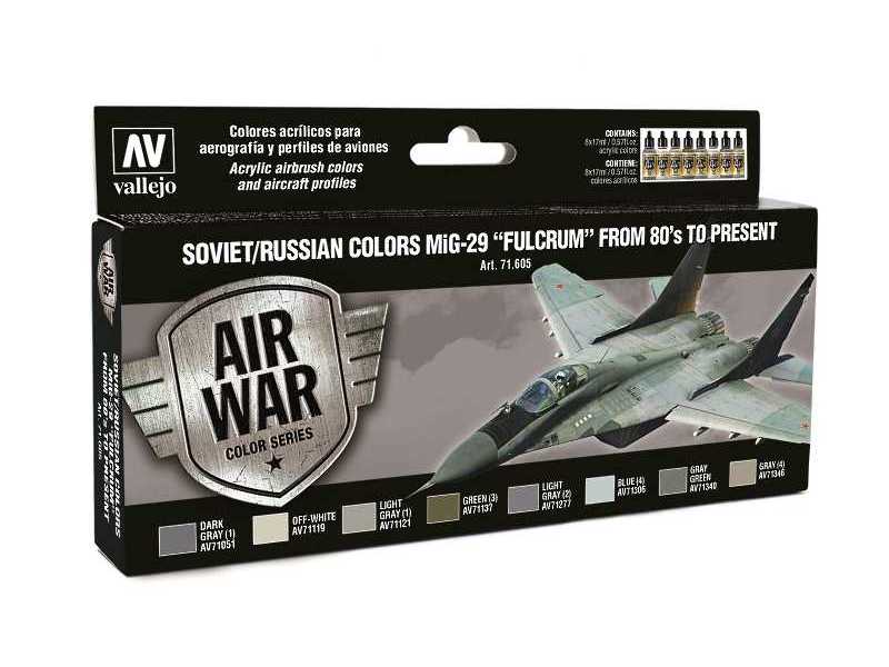 Model Air Color Set Soviet / Russian MiG-29 Fulcrum from 80's - image 1 Model Air Color Set Soviet / Russian MiG-29 Fulcrum from 80's - image 1