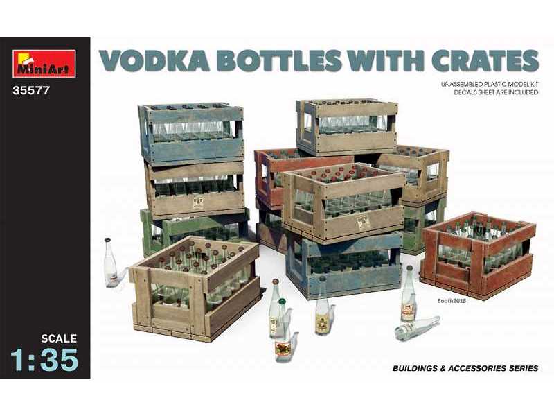 Vodka Bottles With Crates - image 1