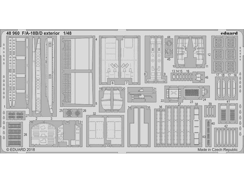 F/ A-18B/ D exterior 1/48 - image 1