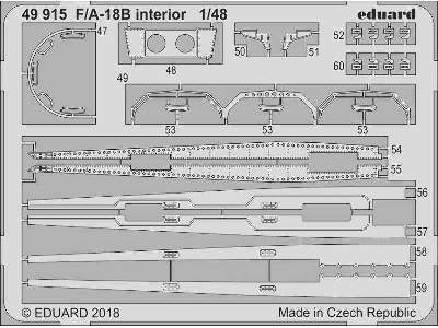 F/ A-18B interior 1/48 - Kinetic - image 1