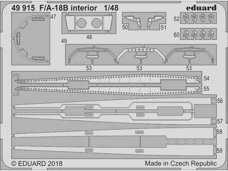F/ A-18B interior 1/48 - Kinetic - image 1