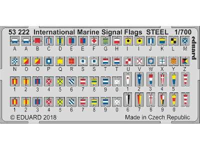 International Marine Signal Flags STEEL 1/700 - image 1