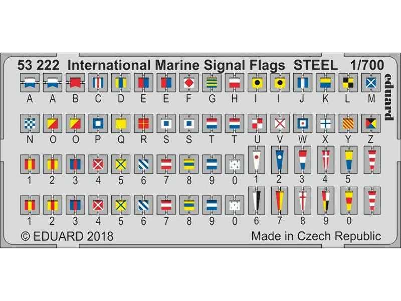 International Marine Signal Flags STEEL 1/700 - image 1