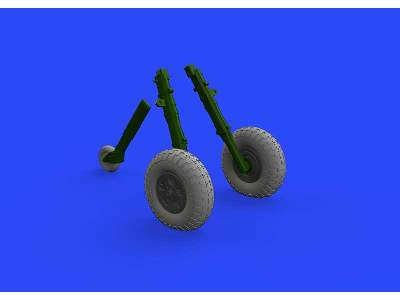 Spitfire Mk. IX wheels 5spoke w/ pattern 1/32 - Tamiya - image 2