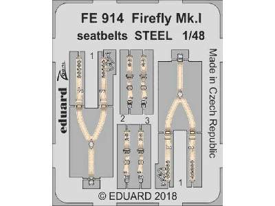 Firefly Mk. I seatbelts STEEL 1/48 - image 1
