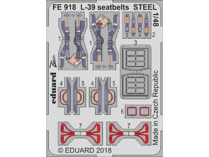 L-39 seatbelts STEEL 1/48 - image 1