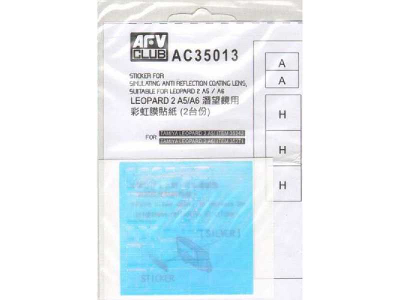 Leopard 2 A5/A6 Anti-reflection Len Coating For Use With Tamiya - image 1