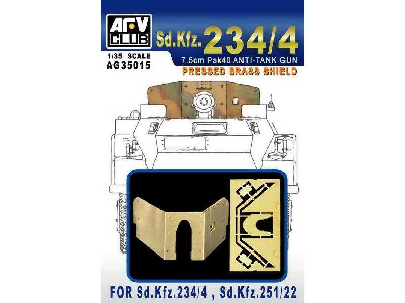 Pressed Bbass Shield for Sd.kfz.234/4, Sd.kfz.251/22  - image 1