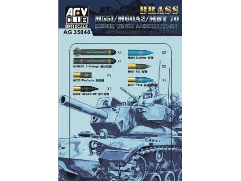 M511/M60A2/MBT 70 152mm Tank Ammunition - image 1