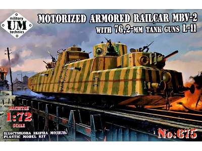 Motorized Armoured Railcar MBV No. 2 - with 76,2 mm Tank guns L- - image 1