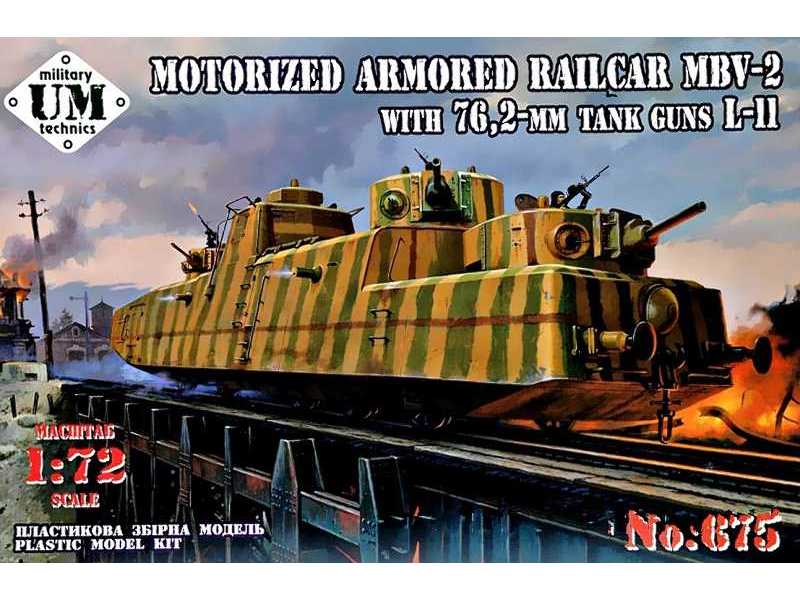 Motorized Armoured Railcar MBV No. 2 - with 76,2 mm Tank guns L- - image 1