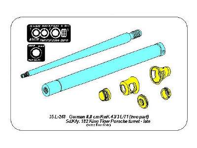 Barrel for German 8,8cm Kw.K 43/3 L/71 (two part) gun  - image 12