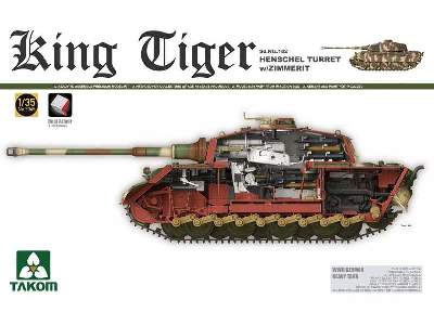 King Tiger Henschel w/New Track Parts - image 1