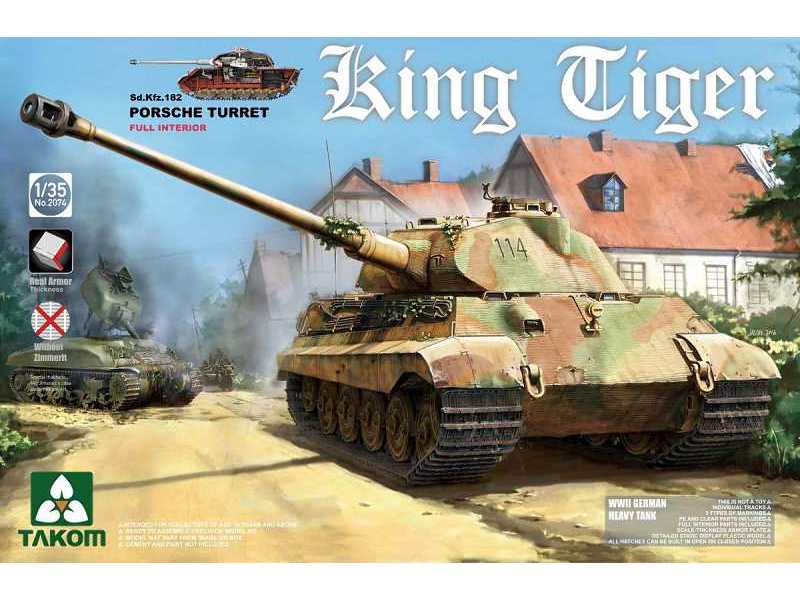 Sd.Kfz 182 King Tiger Henschel Full interior w/New Track Parts - image 1