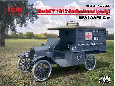 Model T 1917 Ambulance (early), WWI AAFS Car - image 1