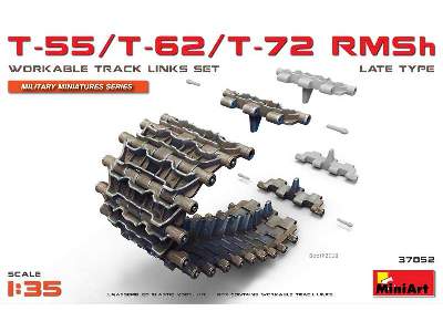 T-55/T-62/T-72 Rmsh Workable Track Links Set. Late Type - image 1