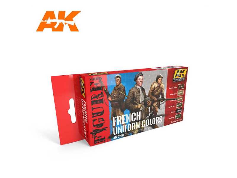 Ak-3270 French Uniform Colors Figure Series Set - image 1