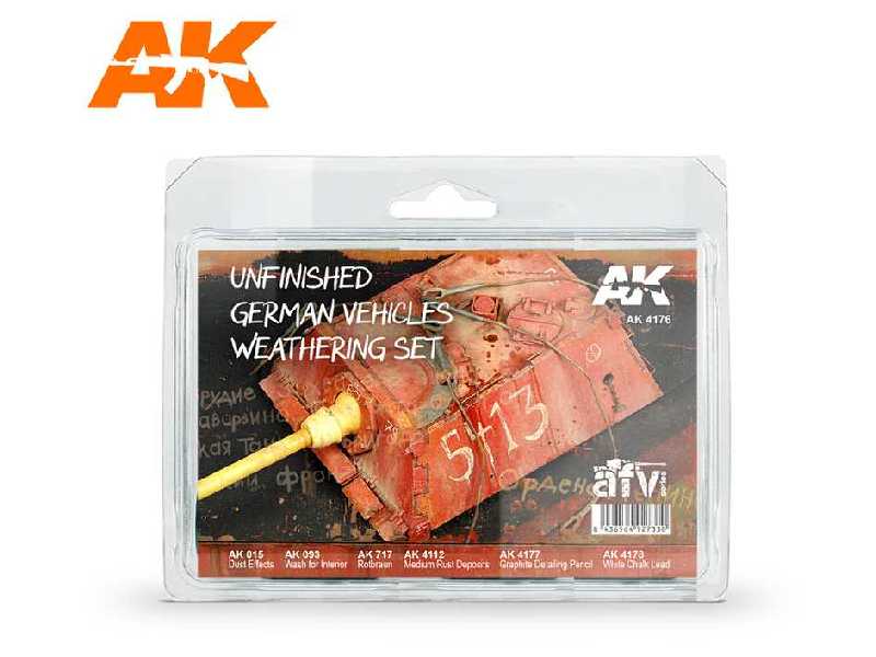 Ak-4176 Unfinished German Vehicles Weathering Set - image 1