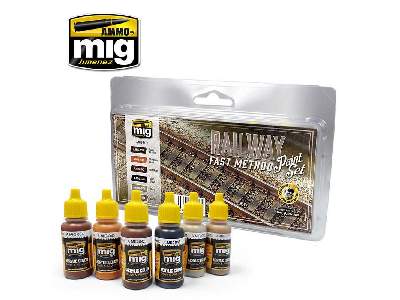 A.Mig-7471 Railway Fast Method Paint Set - image 1