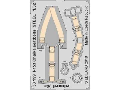 I-153 Chaika seatbelts STEEL 1/32 - image 1