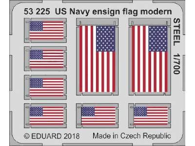 US Navy ensign flag modern STEEL 1/700 - image 1