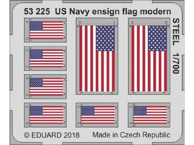 US Navy ensign flag modern STEEL 1/700 - image 1