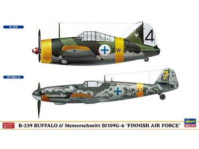 B-239 Buffalo & Messerschmitt Bf109g-6 `faf` (Set Of 2) - image 1