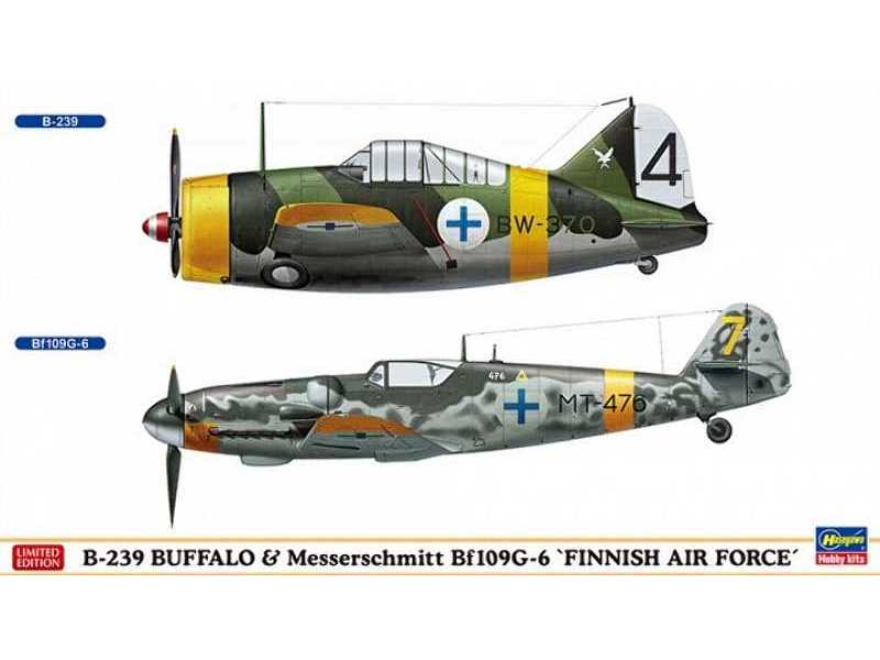 B-239 Buffalo & Messerschmitt Bf109g-6 `faf` (Set Of 2) - image 1