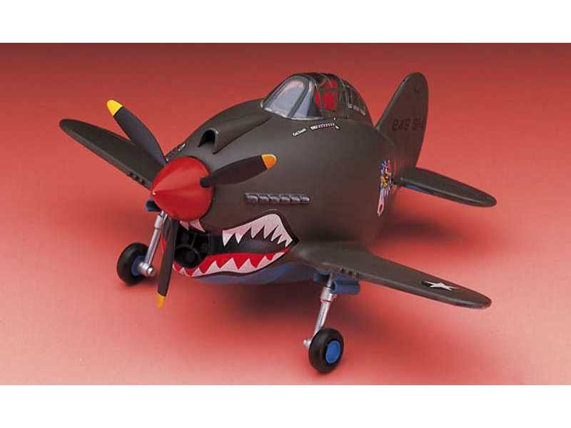Hasegawa 52182 1/20 Egg Girls Collection No.03 Amy McDonnell w P-40 Warhawk