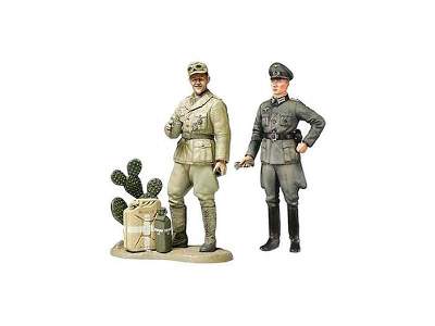 WWII Wehrmacht Officer and Africa Corps Tank Crewman - image 1