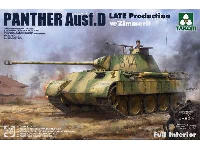 Panther Ausf. D Late Production w/ Zimmerit Interior Kit - image 1