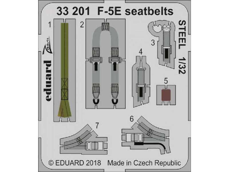 F-5E seatbelts STEEL 1/32 - Kitty Hawk - image 1