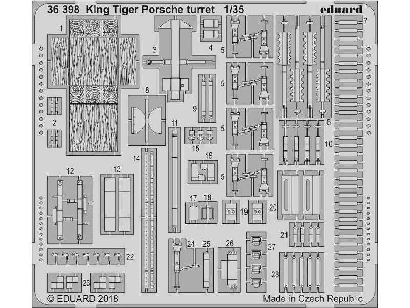 King Tiger Porsche turret 1/35 - Meng - image 1