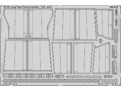 King Tiger Porsche fenders 1/35 - Meng - image 1