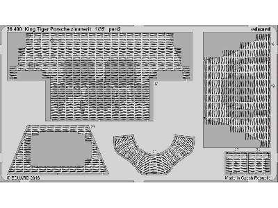 King Tiger Porsche zimmerit 1/35 - Meng - image 2